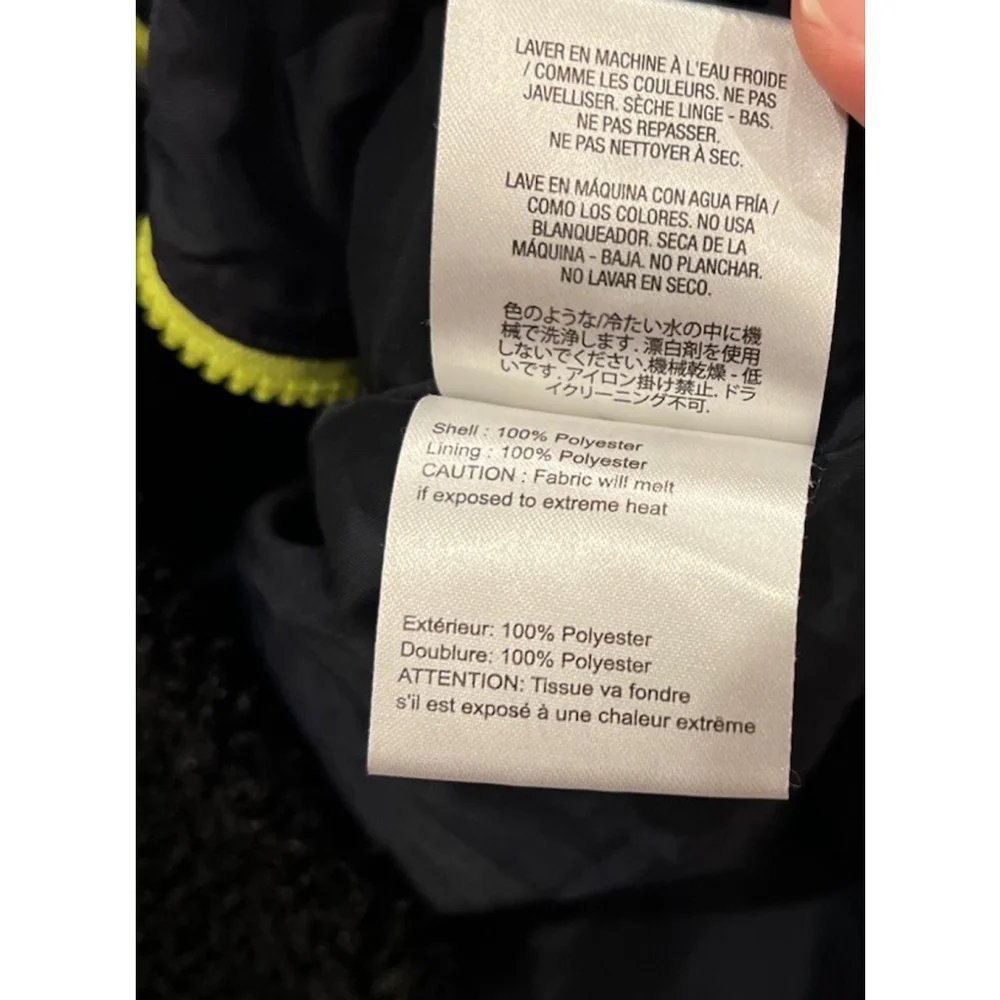 Obermeyer Kids' Shay Sherpa Jacket Fleece Hooded Black Reflective Size Medium